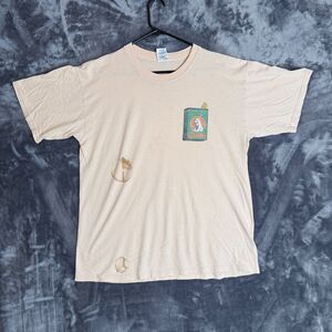Vintage Y2K Trashed Doobie Promo Double Sided Short Sleeve T-Shirt Size Large